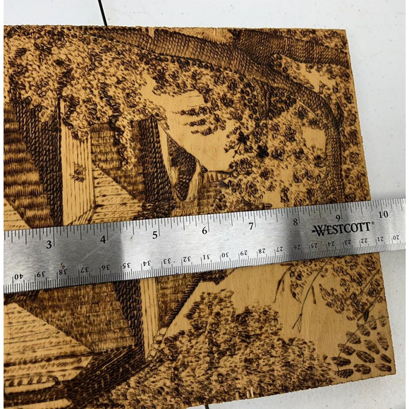 Handmade‎ Polish Wood Folk Art Picture Wyrob Reczny Wielickza Salt Mine Poland - Picture 8 of 9